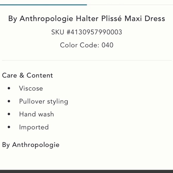 Anthropologie Plissé Maxi Dress in Cobalt Blue size 2X - Picture 12 of 12